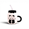 Panda Ceramic Mug with Lid
