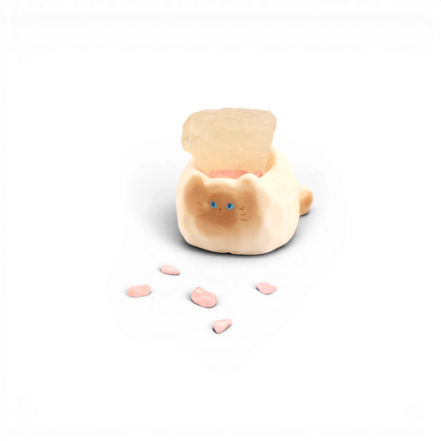 Cat Crystal Figurine