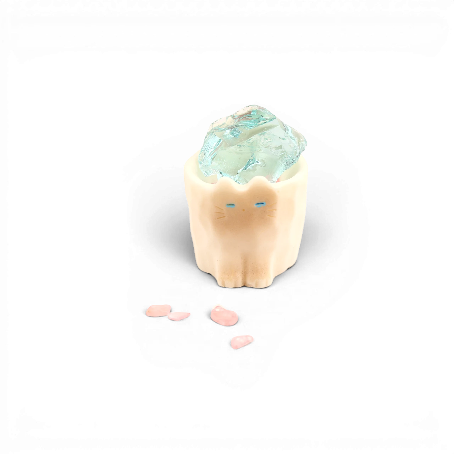 Cat Crystal Figurine