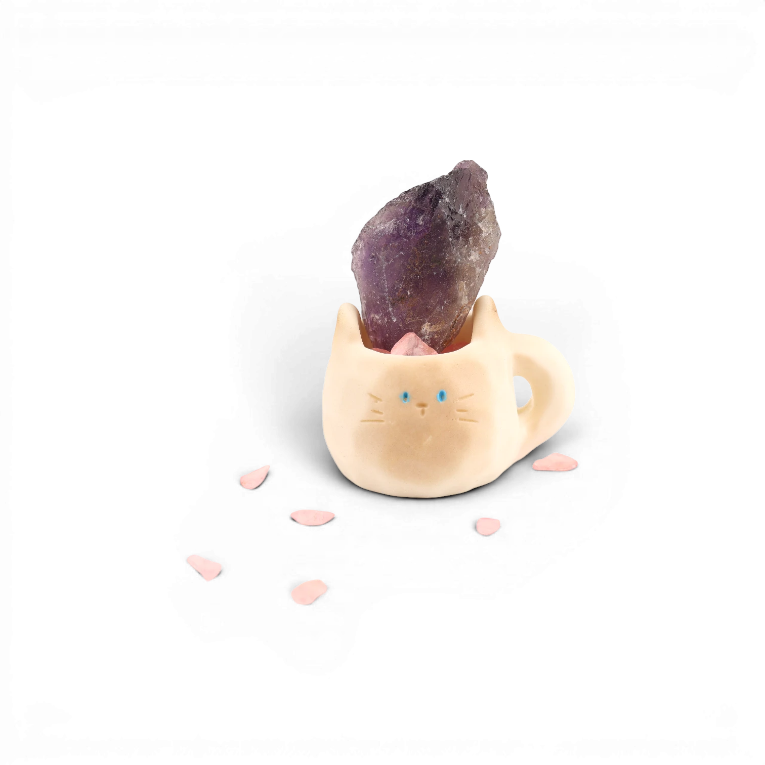 Cat Crystal Figurine