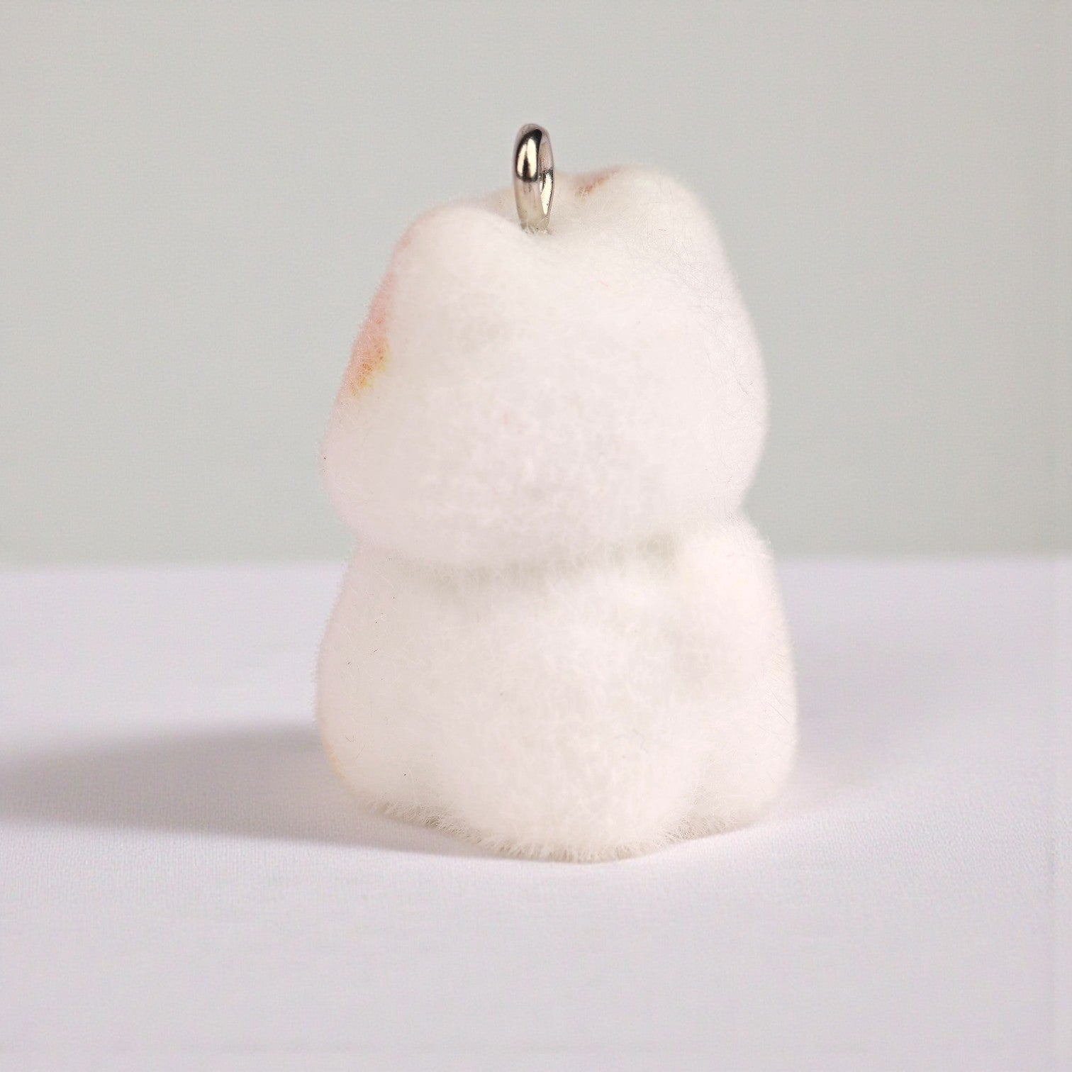 Flocked Cat Charm