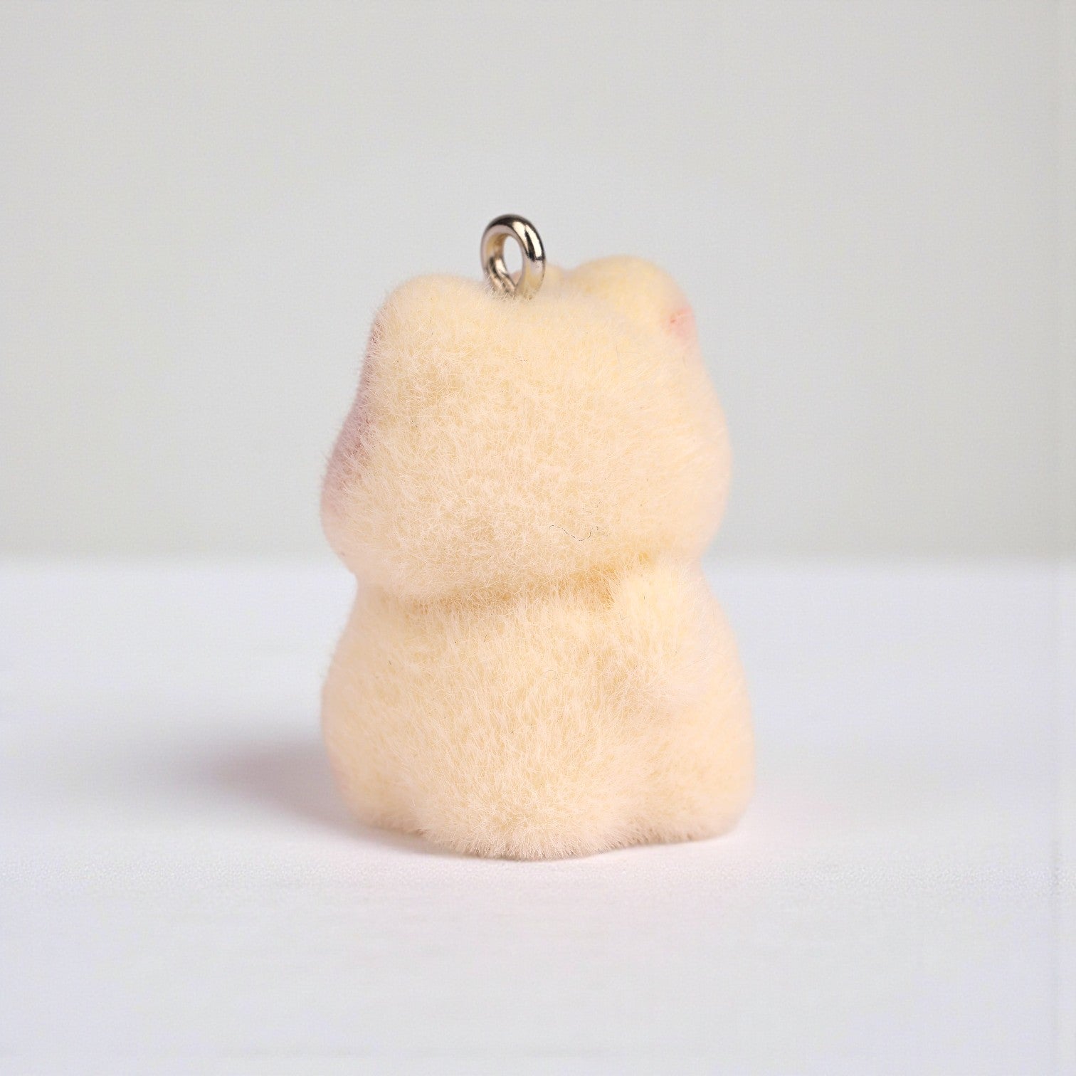 Flocked Cat Charm