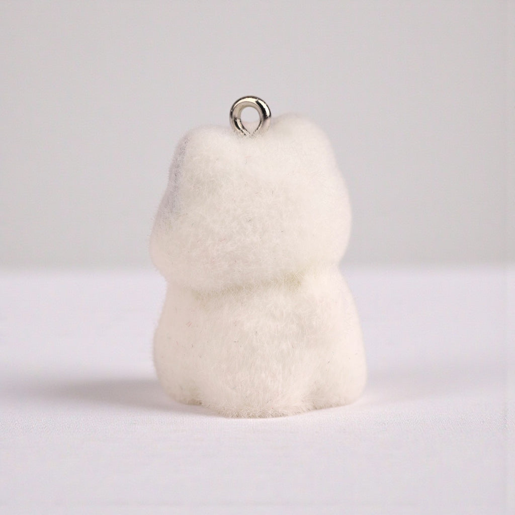 Flocked Cat Charm