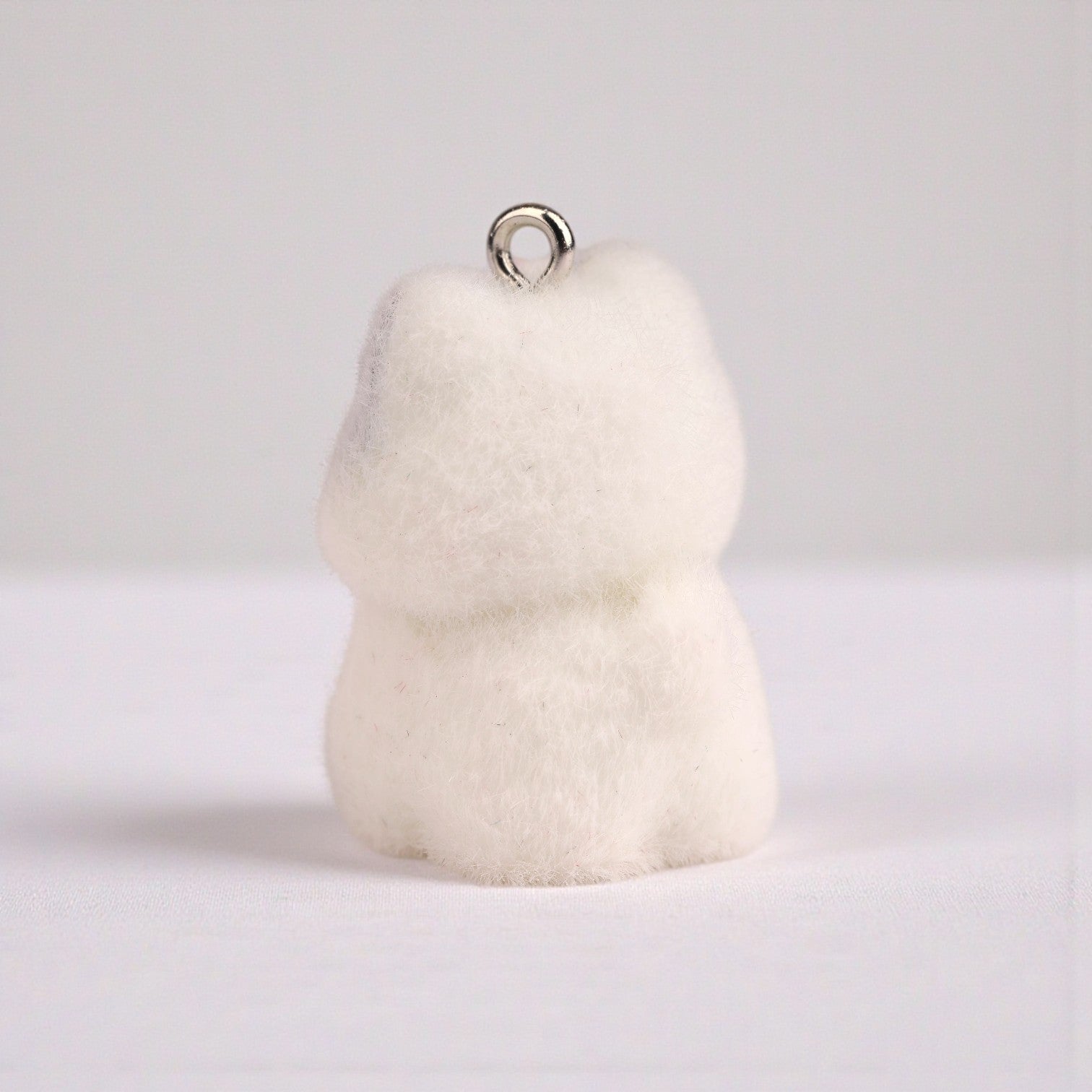 Flocked Cat Charm