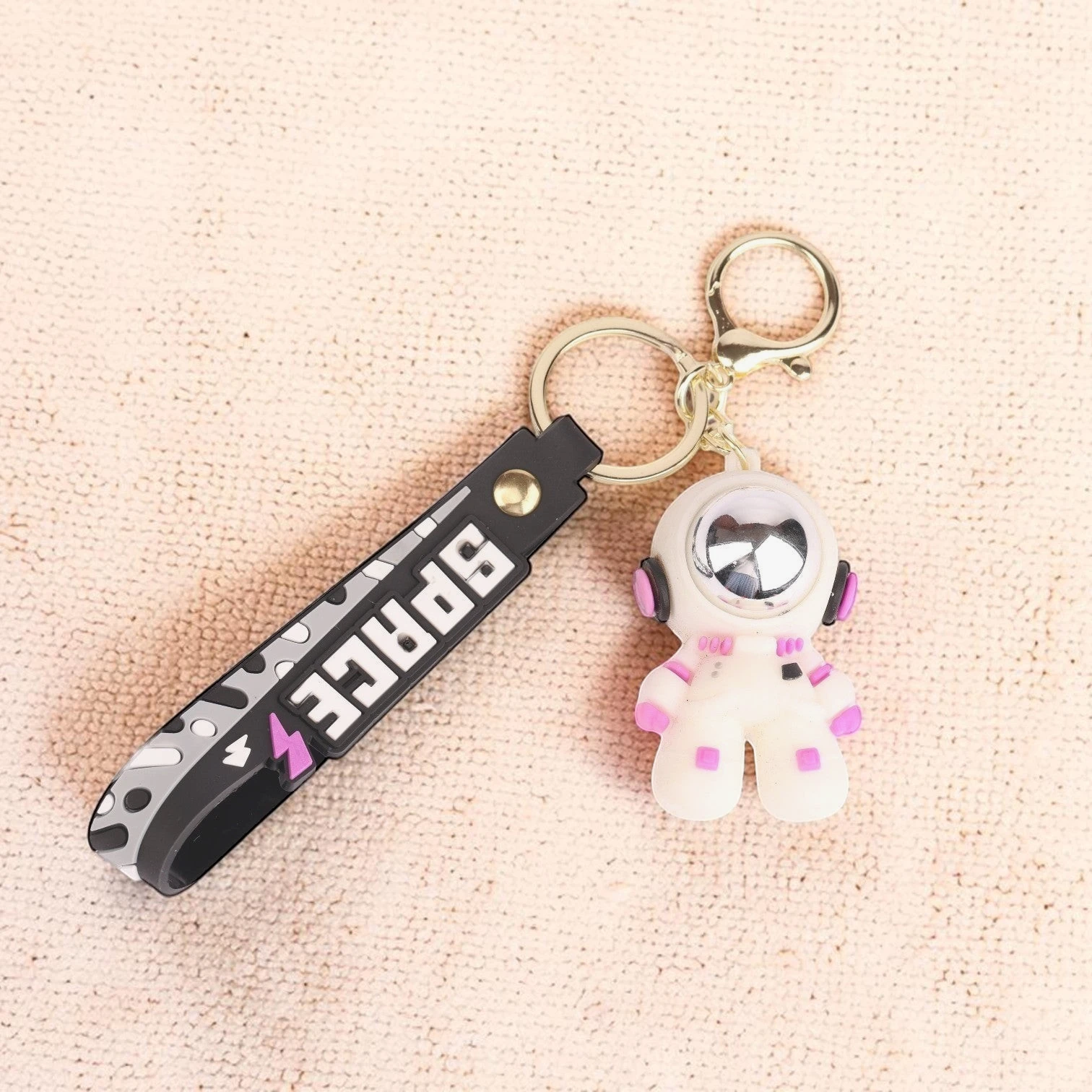 Astronaut Keychain Charm