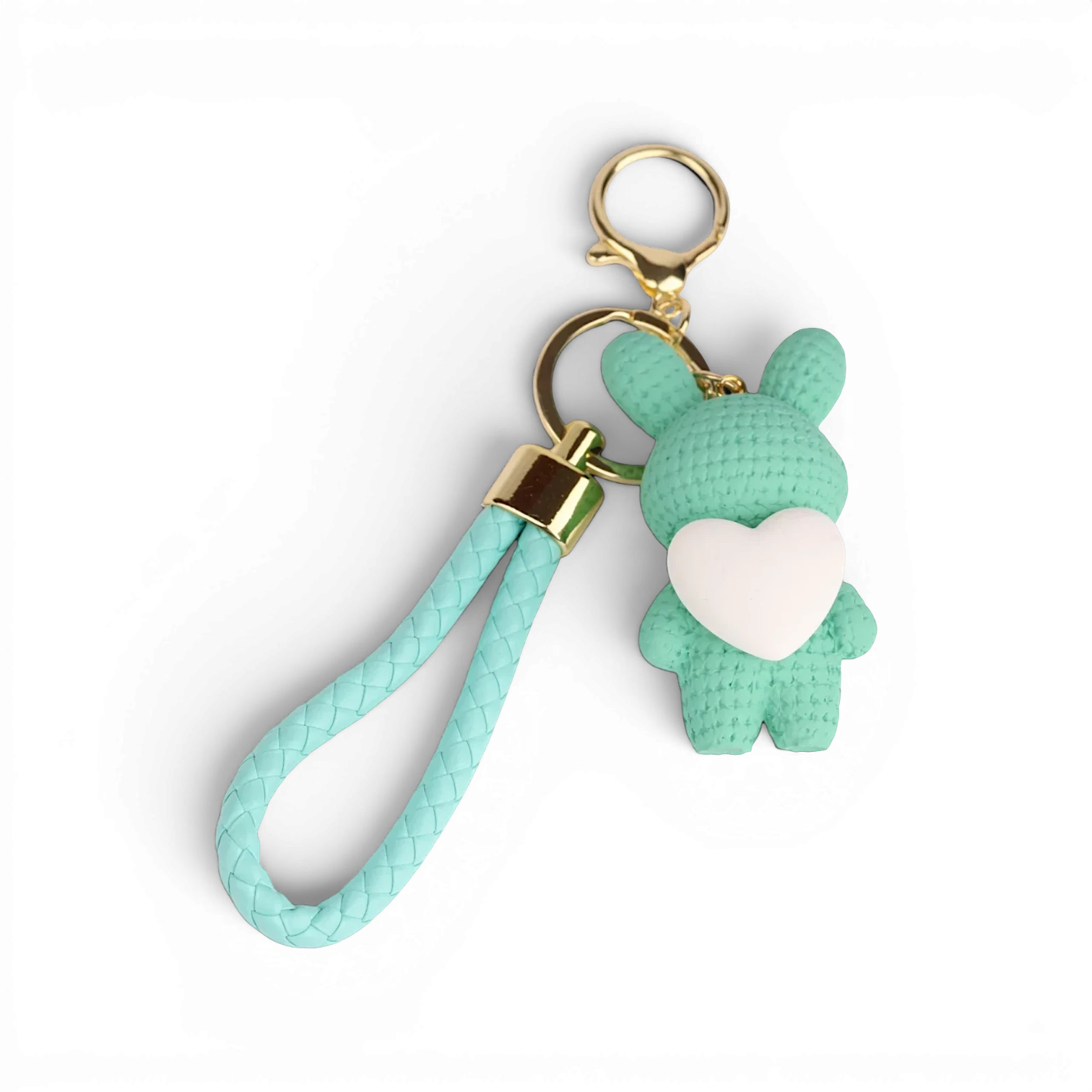 Rabbit Heart Keychain
