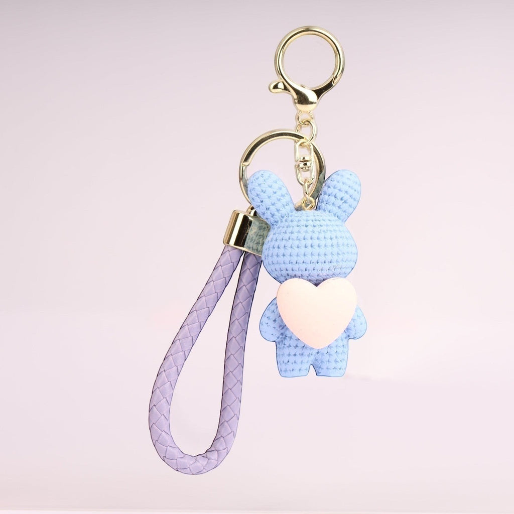 Rabbit Heart Keychain
