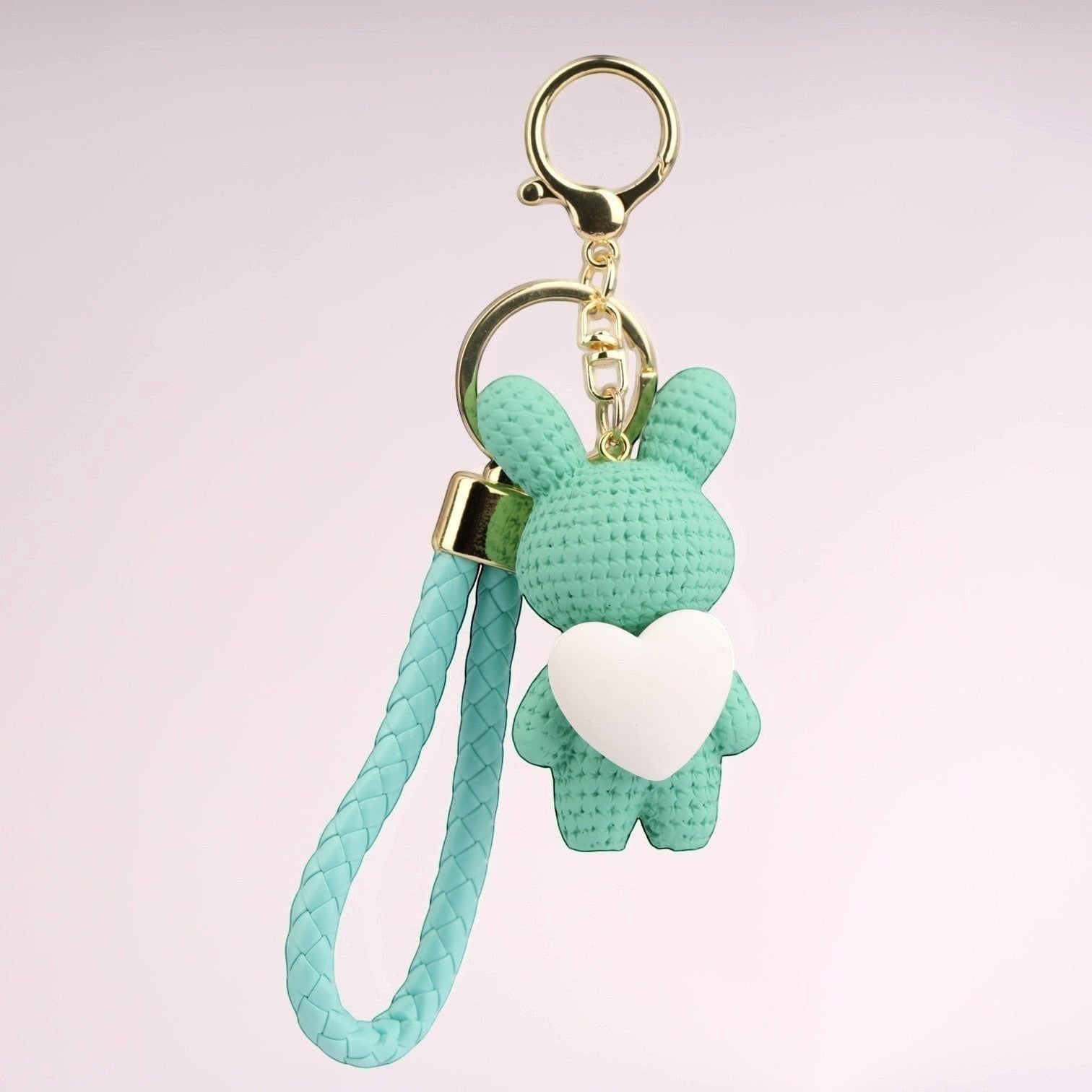 Rabbit Heart Keychain