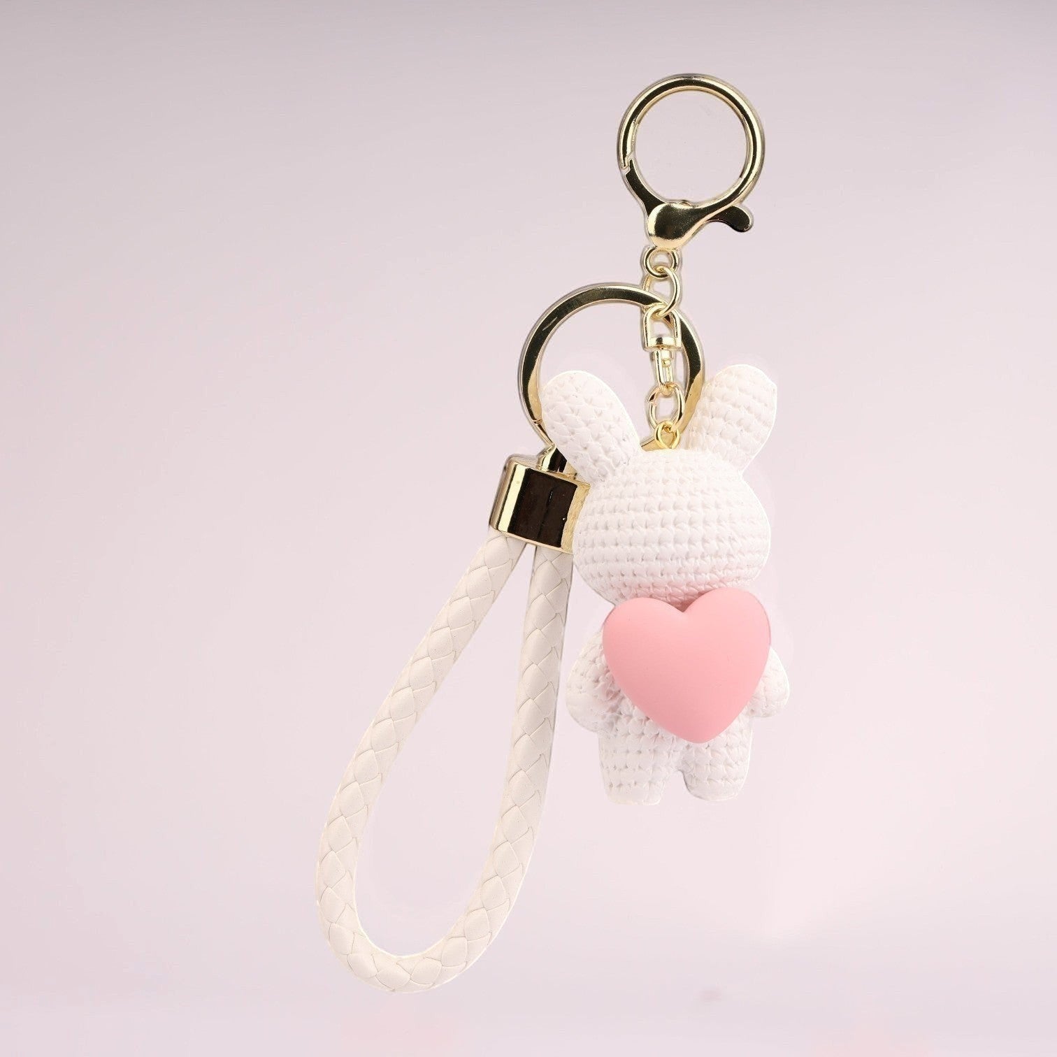 Rabbit Heart Keychain