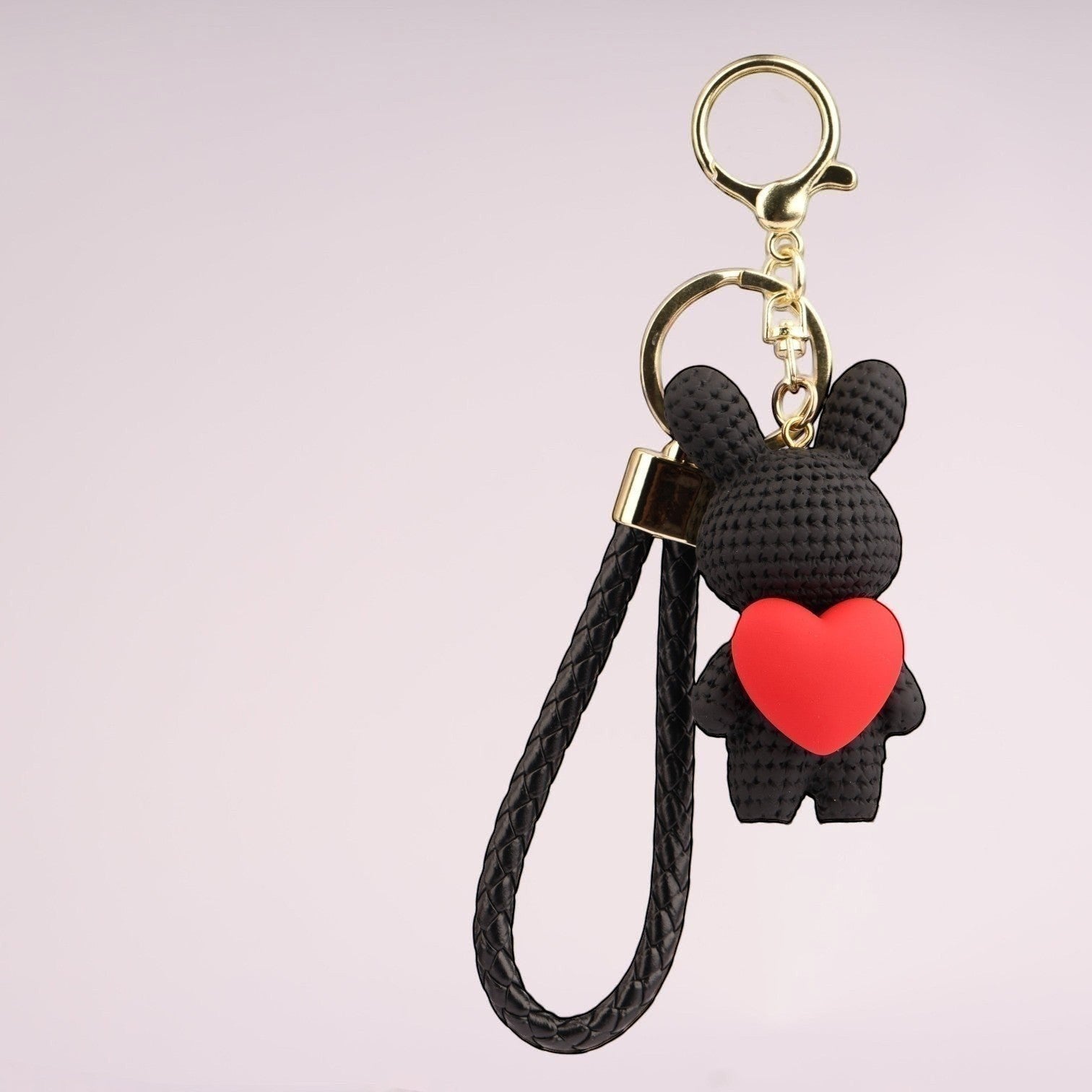 Rabbit Heart Keychain